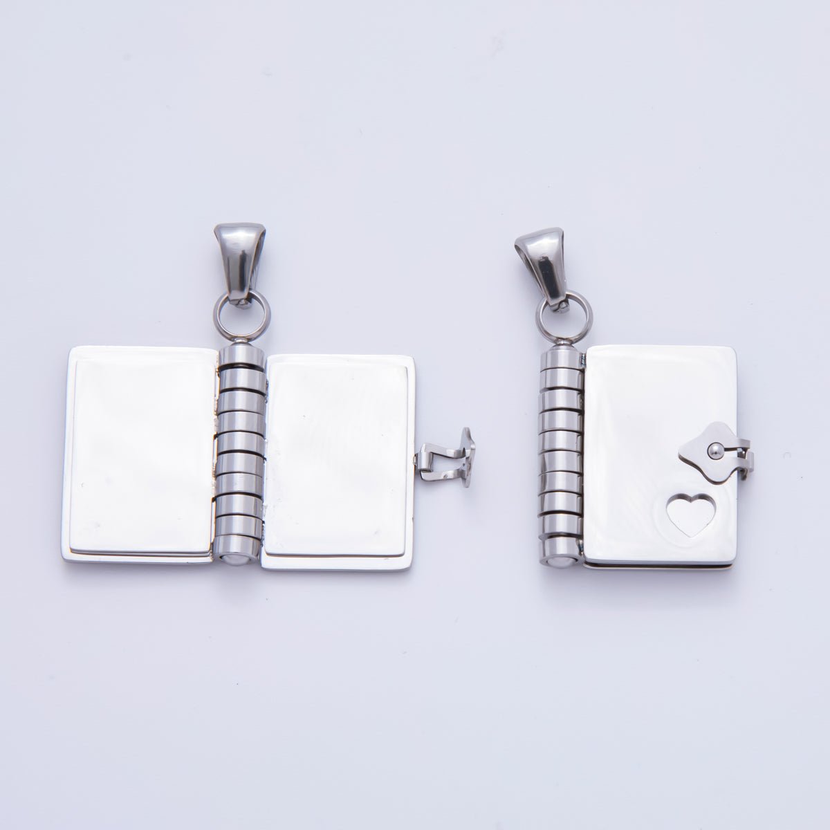 Stainless Steel 34.5mm Diary Open-Book Charm | P-742 P-744