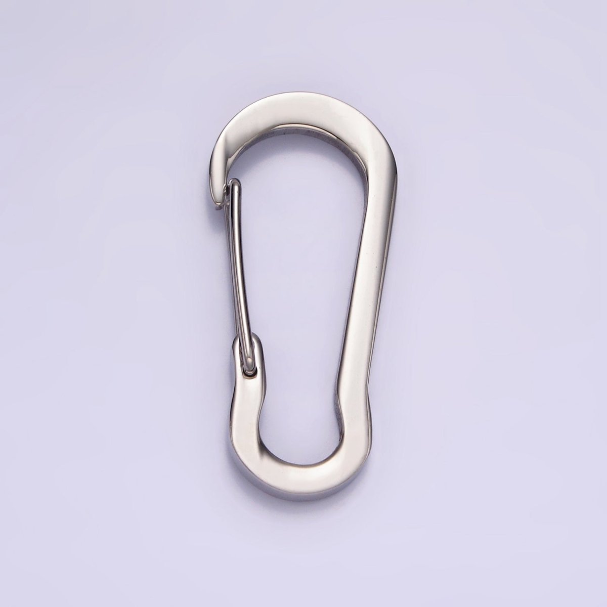 Stainless Steel 35mm, 30mm Curved Oblong Snap Hook Carabiner Findings Supply | Z557 Z558