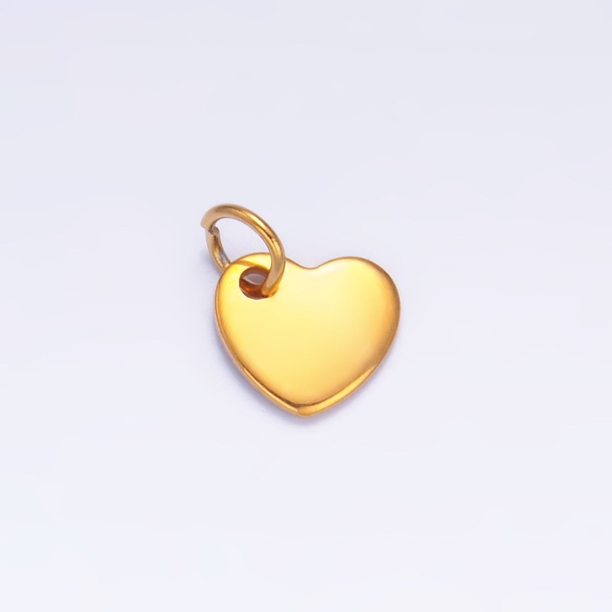 Stainless Steel 7mm Heart Minimalist Logo Mini Charm Set by 10 Pieces | P660