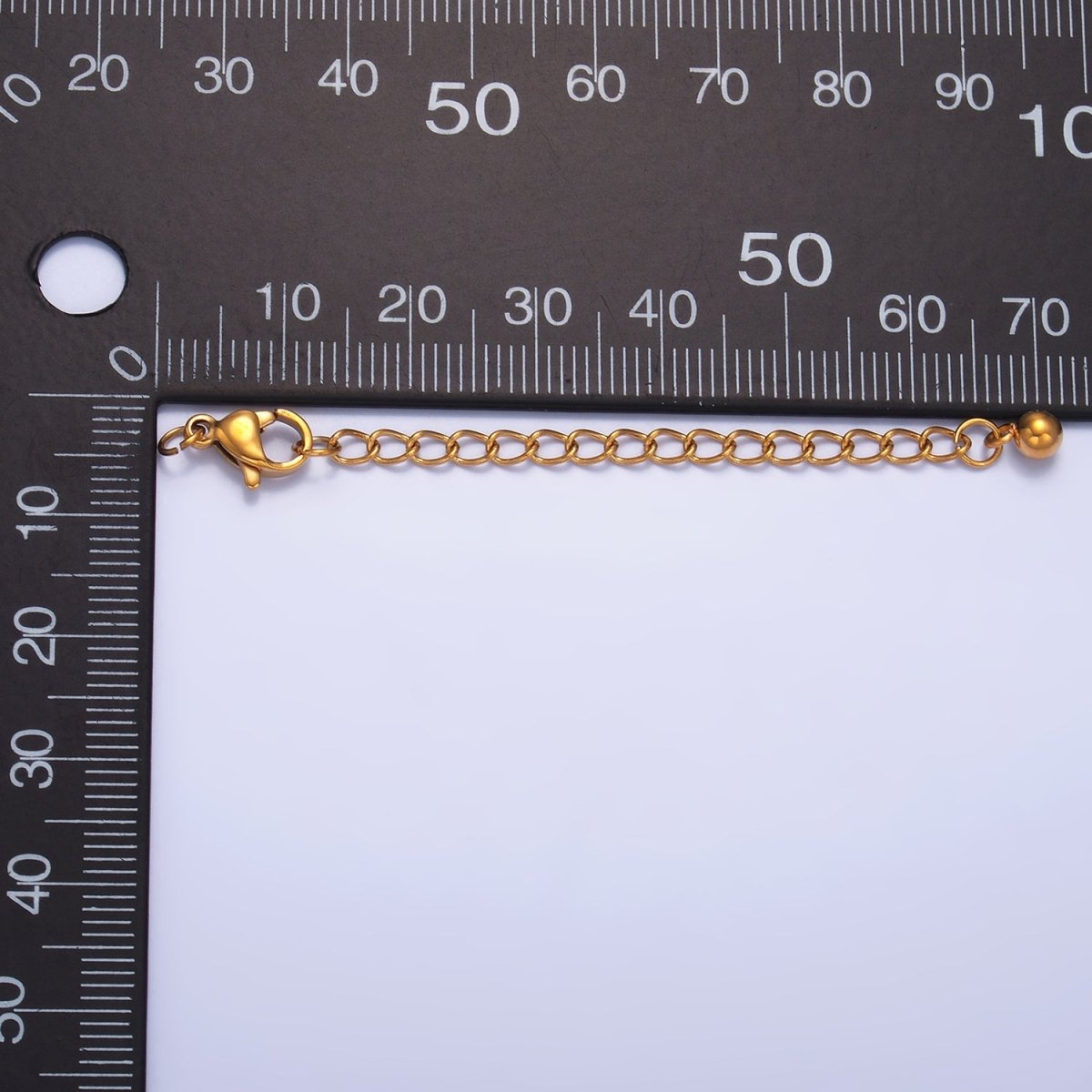 Stainless Steel Lobster Claw Clasps w. 2-Inch Extender Findings | Z1061
