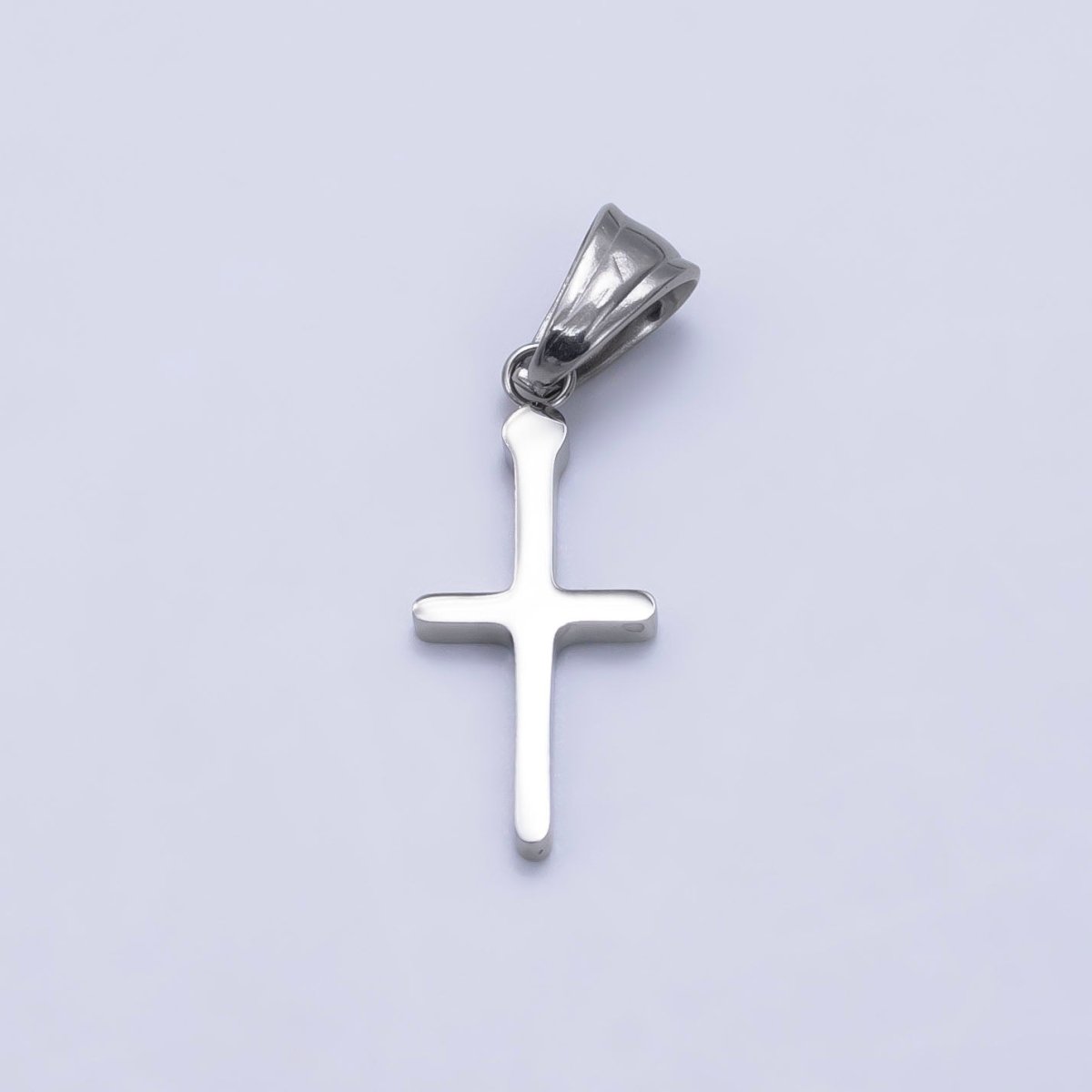 Stainless Steel 22mm Religious Cross Minimalist Pendant in Gold & Silver | P1289