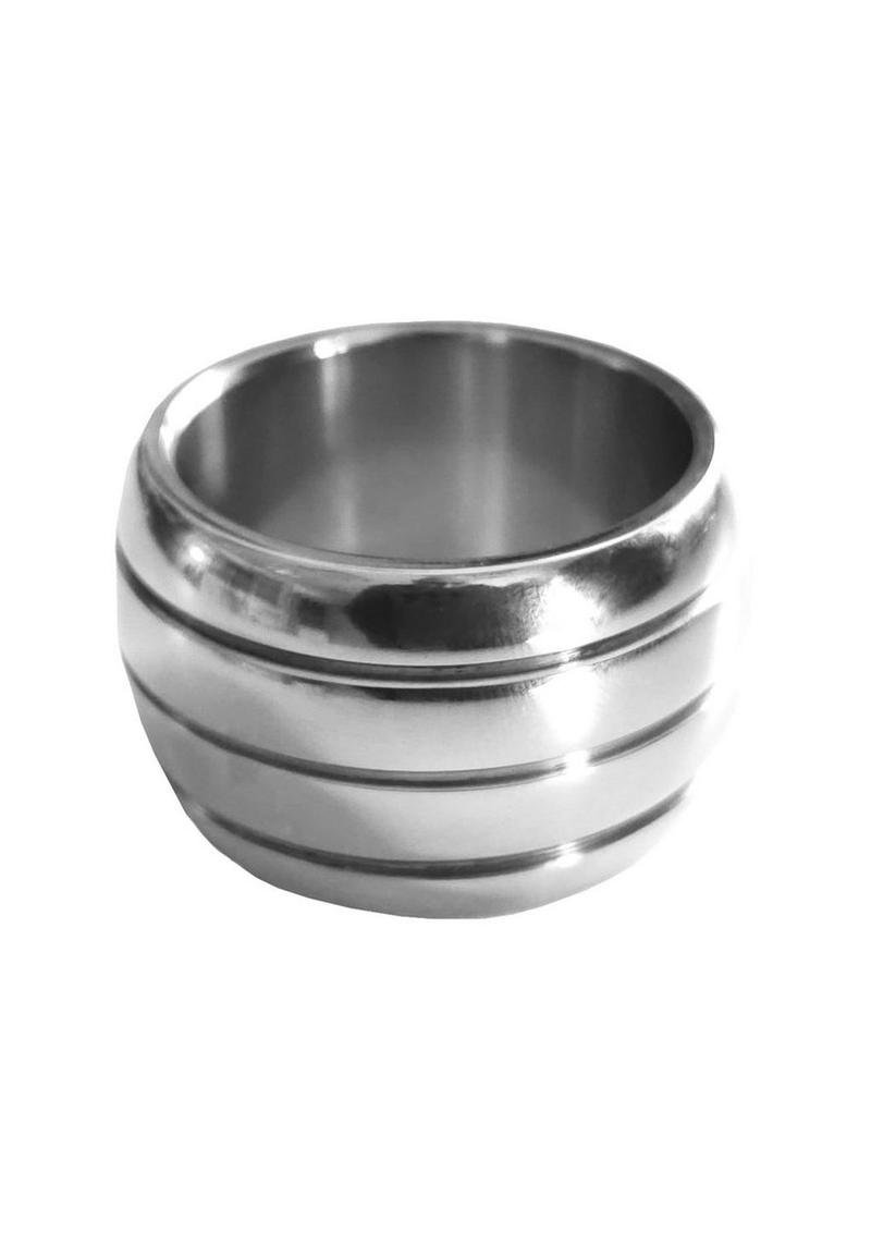Stainless Steel Round Cock Ring 45mm Silver With Body-Safe