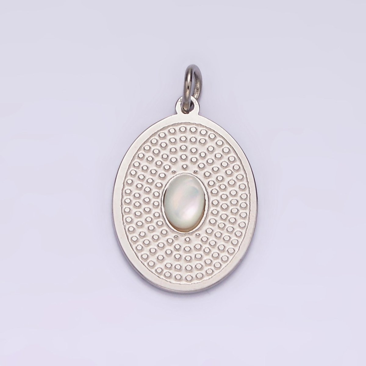 Stainless Steel White Chrysoberyl Cat&