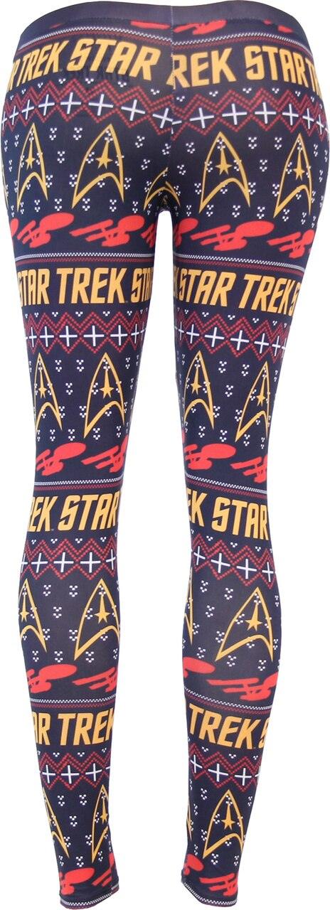 Star Trek Command Ugly Christmas Pattern Leggings
