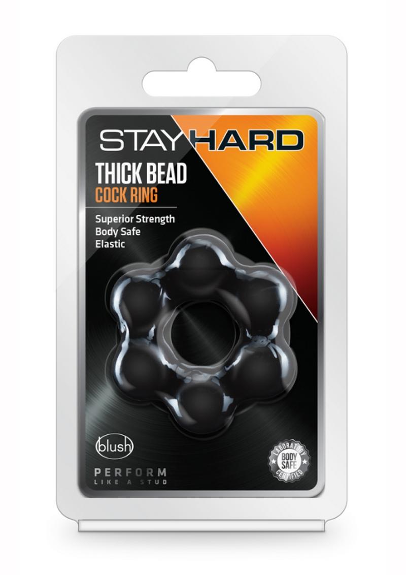 Stay Hard Thick Bead Body Safe And Durable Cock Ring