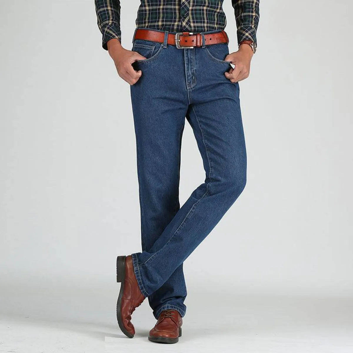 Straight Classic Denim Pants