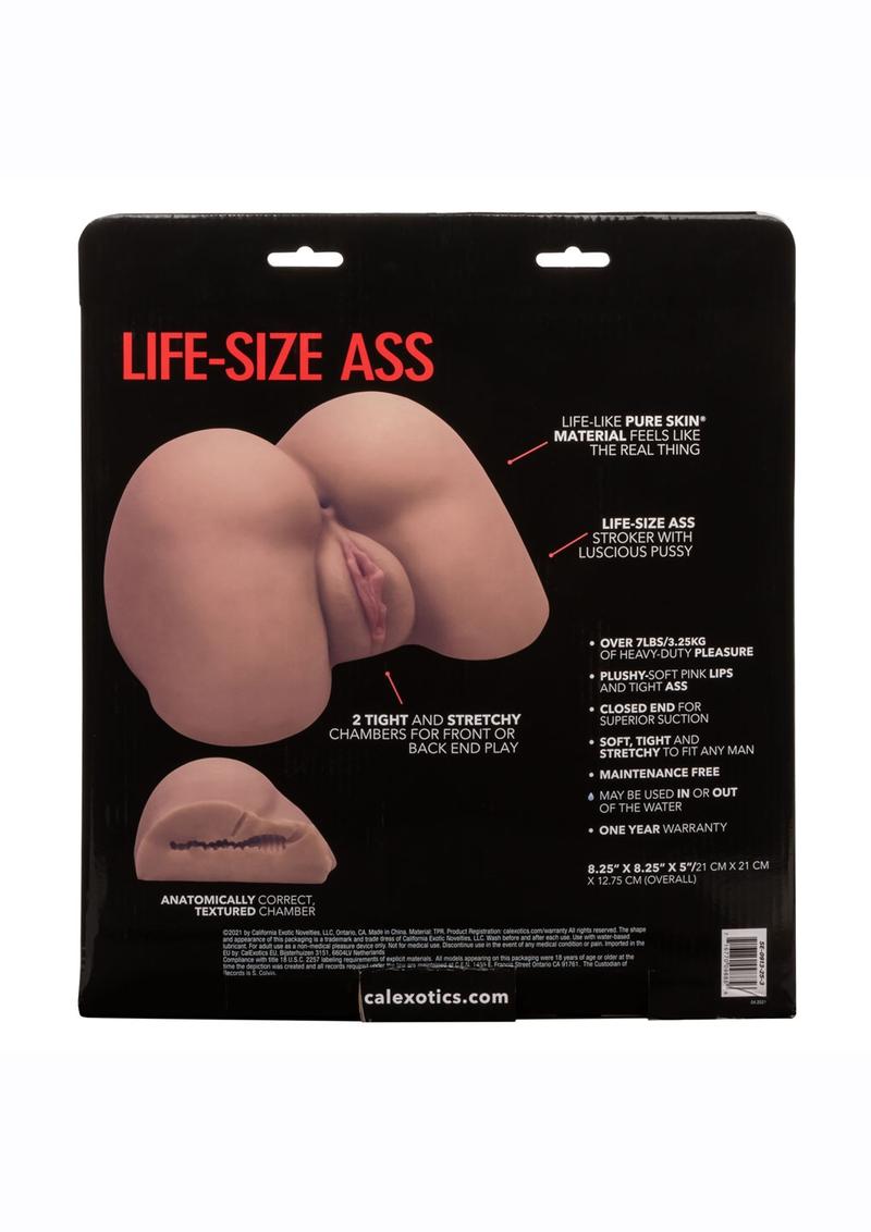 Stroke It Life-Size Ass Masturbator 7lb Pure Skin Anal And Pussy Toy
