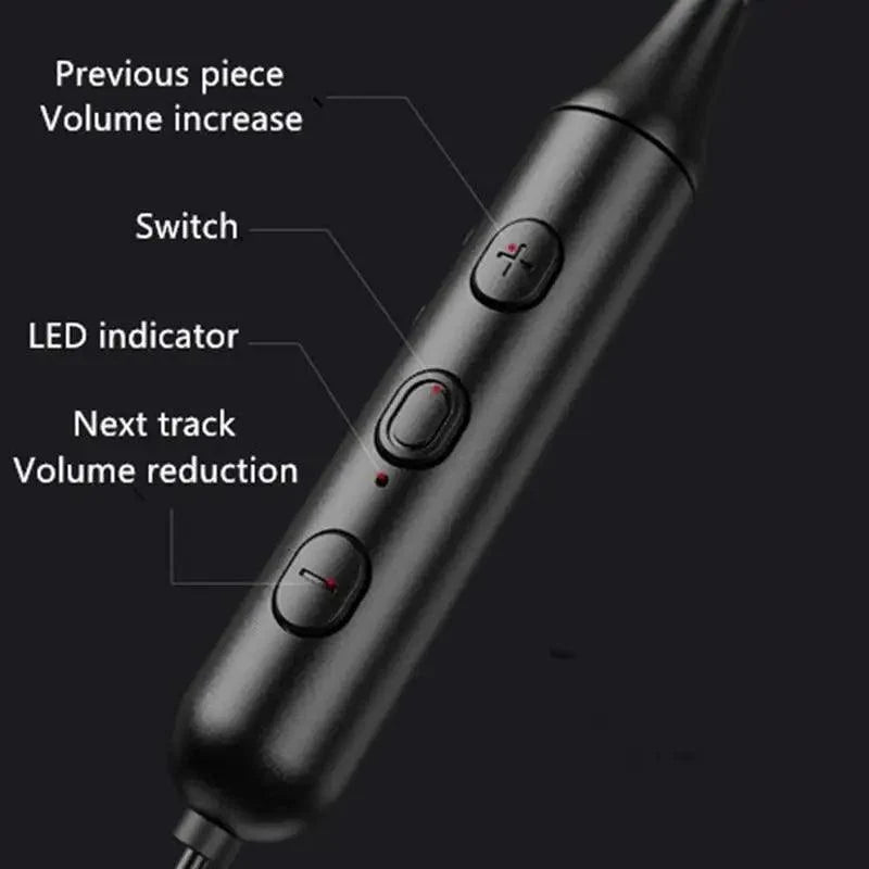 Stylish Wireless Bluetooth Earphones Magnetic Sports Running Headset IPX5 Waterproof Noise Cancelling Stereo Magnetic Earphones With Mic For Workout Running Gym