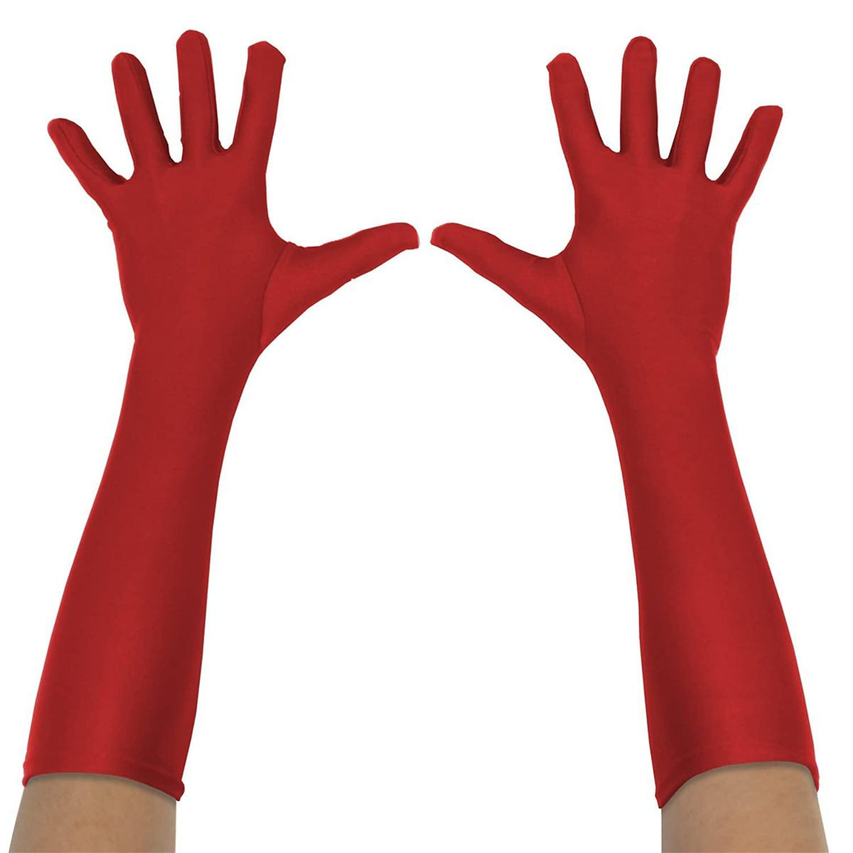 Superhero Long Costume Gloves in Assorted Colors