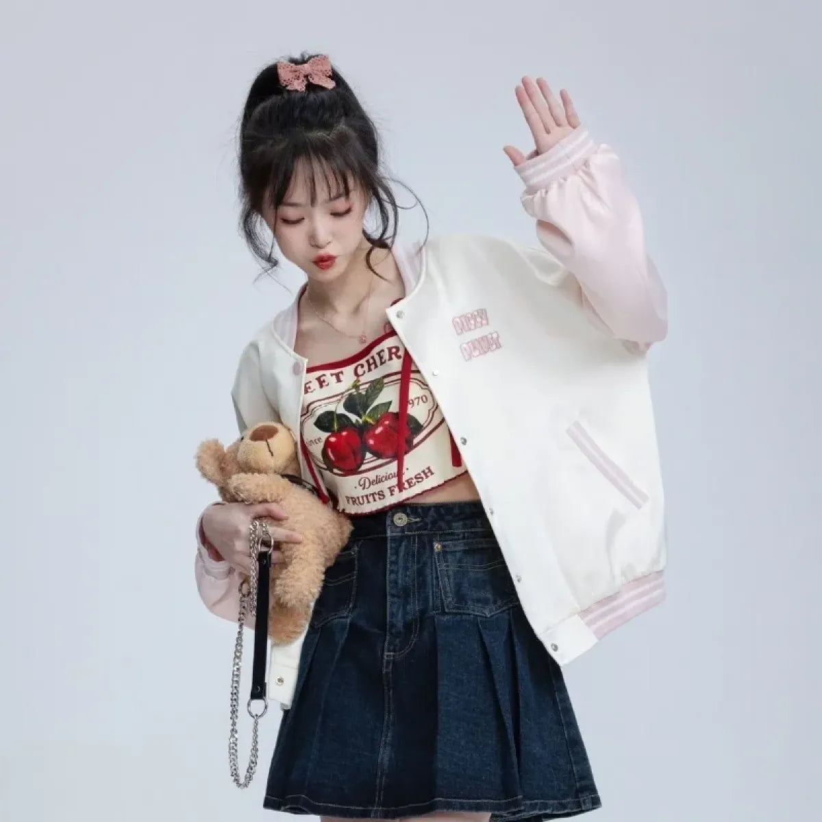 Japanese Sweet Cherry Crop Top