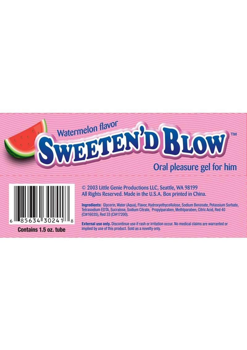Sweeten’d Blow Watermelon Oral Pleasure Gel Flavored Gel