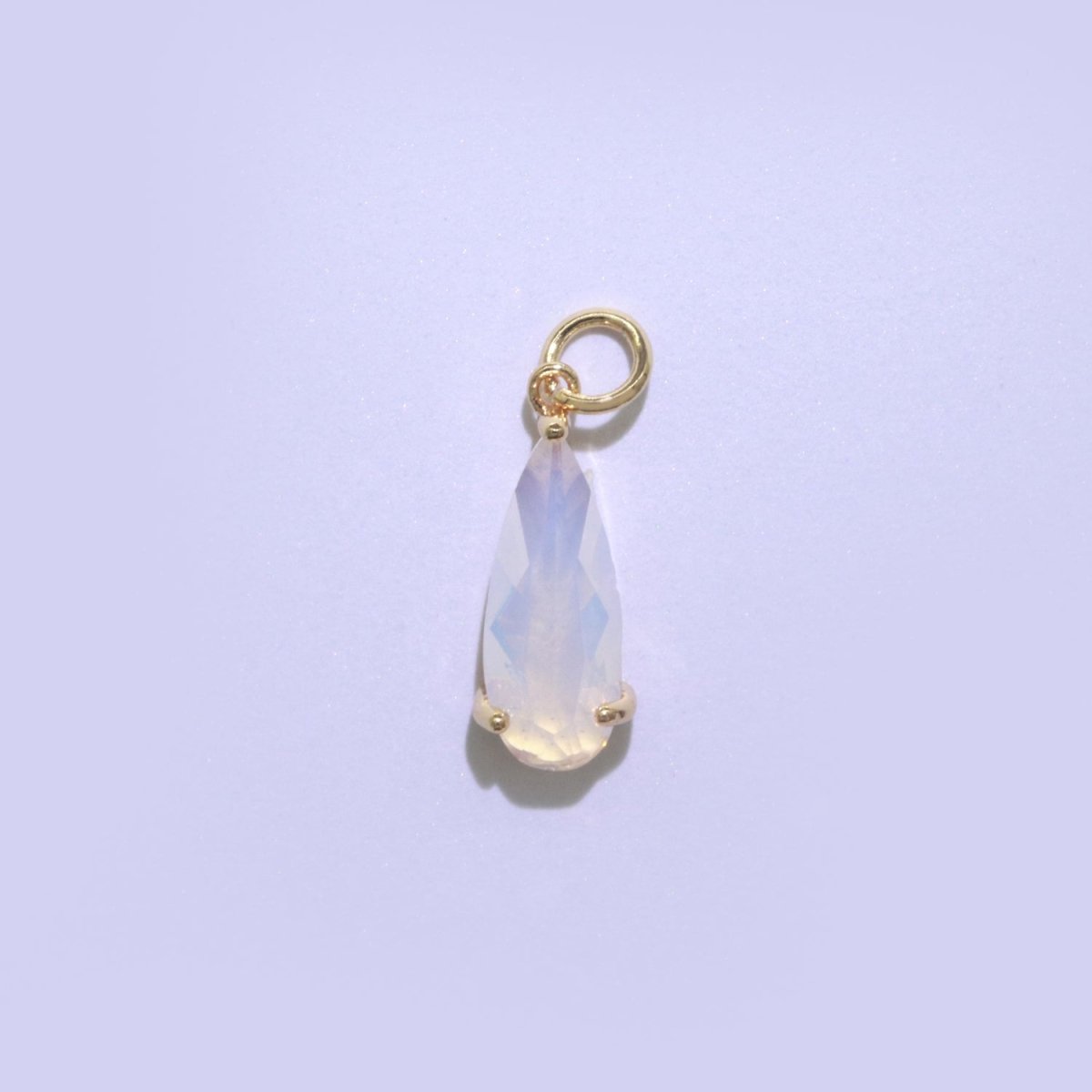 Tear Drop Pendant Arcylic Glass Dangle Charm for Necklace Earring Supply M-286-M-297