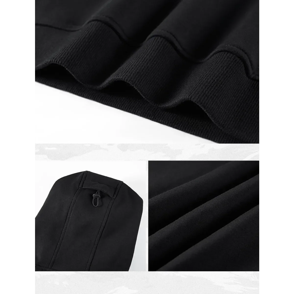 Techwear High Neck Hoodie