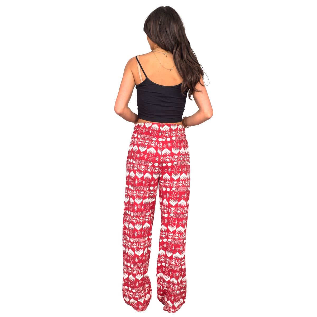 The Big Lebowski Bowling Pins Unisex Adult Red Lounge Pants