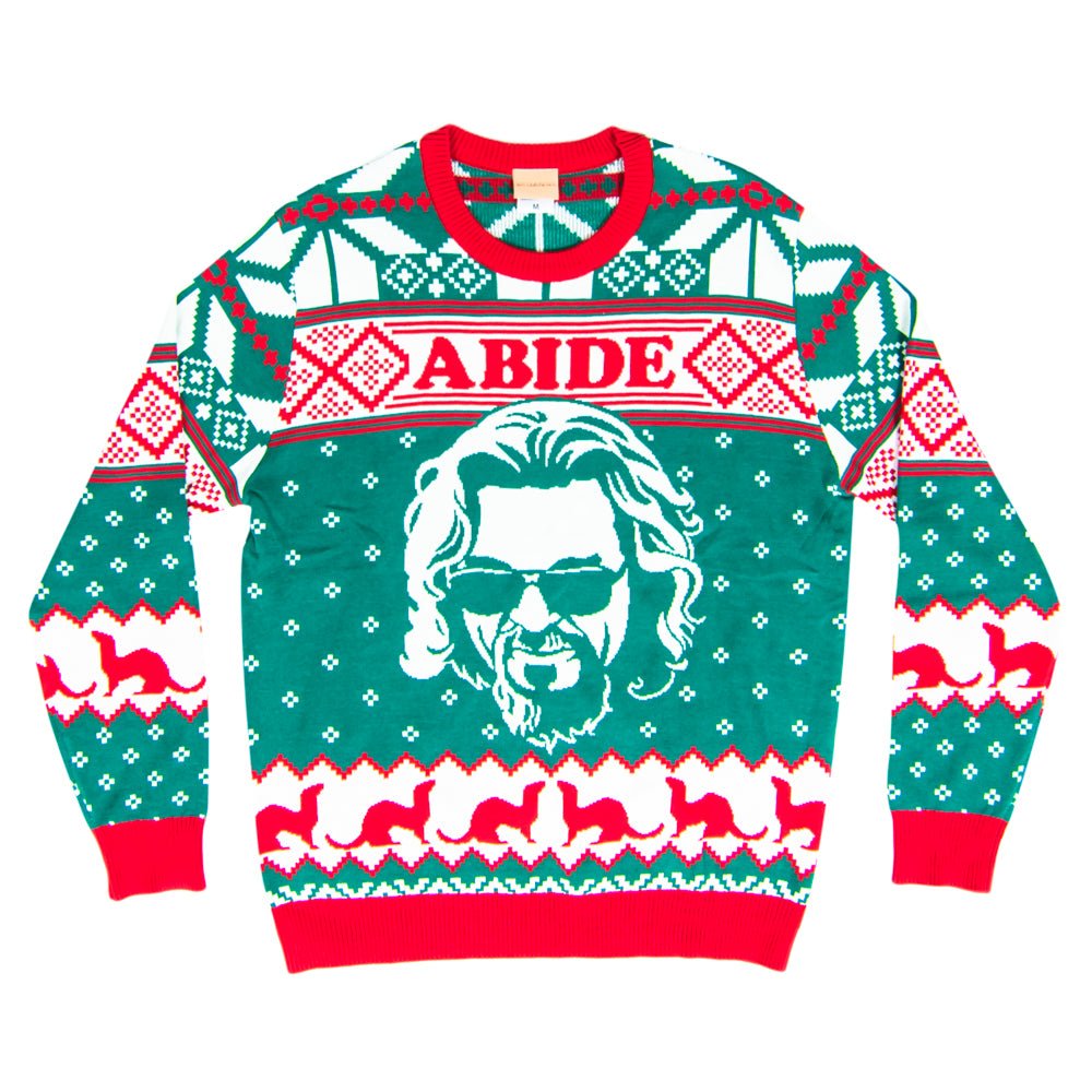 The Big Lebowski Dude Abide Marmot Bowling Unisex Ugly Christmas Sweater