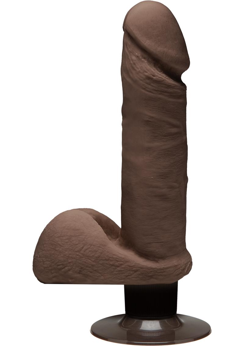 The D Perfect Dual Density Vibrating Dildo With Balls