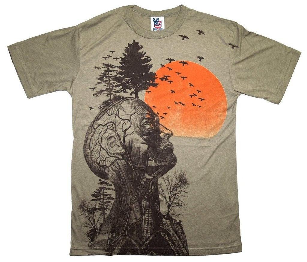 The Hangover Alan Human Tree Dark Khaki T-Shirt
