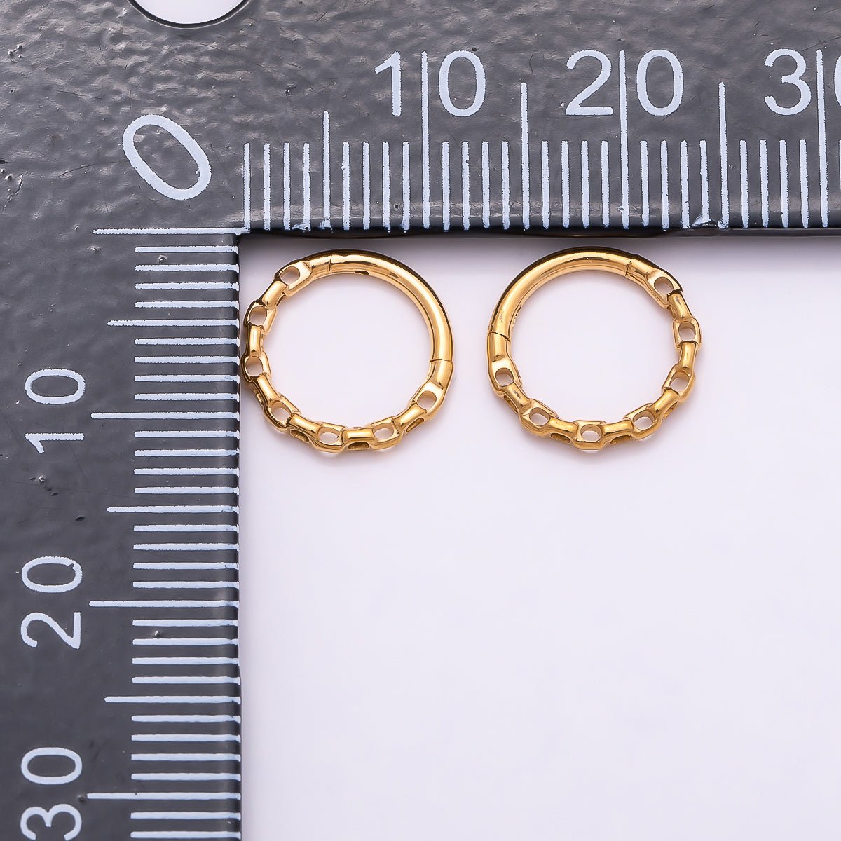 Titanium 11mm Cable Single Septum Cartilage Piercing Clicker in Gold & Silver | BJ-00120 BJ-00121