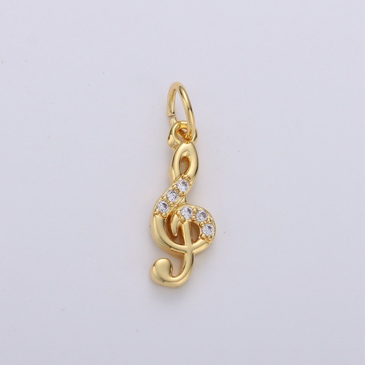Treble Clef Charms Musical Note Charm Music Pendant Gold Filled Charm Musician Jewelry for Bracelet Necklace Earring Charm D-291 D-292