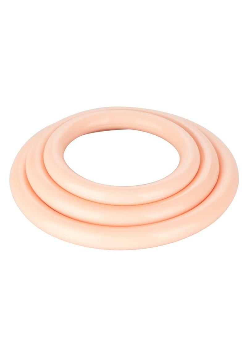 Tri Rings Multi Color Cock Ring Set