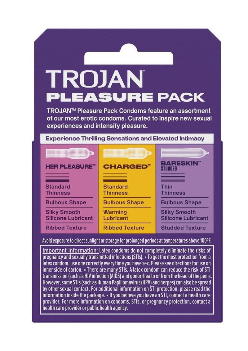 Trojan Pleasure Pack Condoms 3 Count