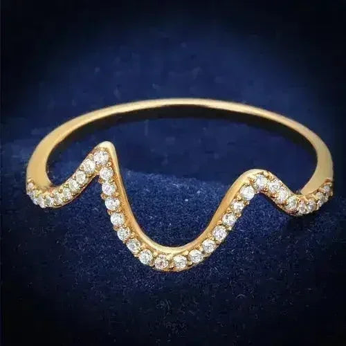 TS280 Rose Gold Sterling Silver Ring – AAA Clear CZ Solitaire