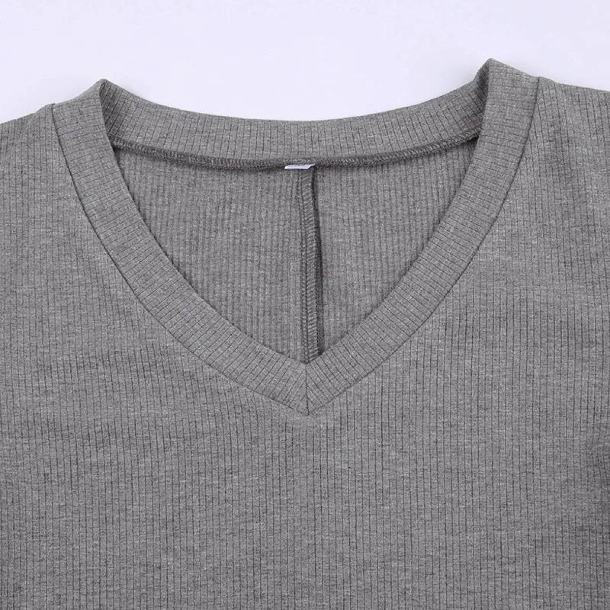 V-neck Knitted Dress