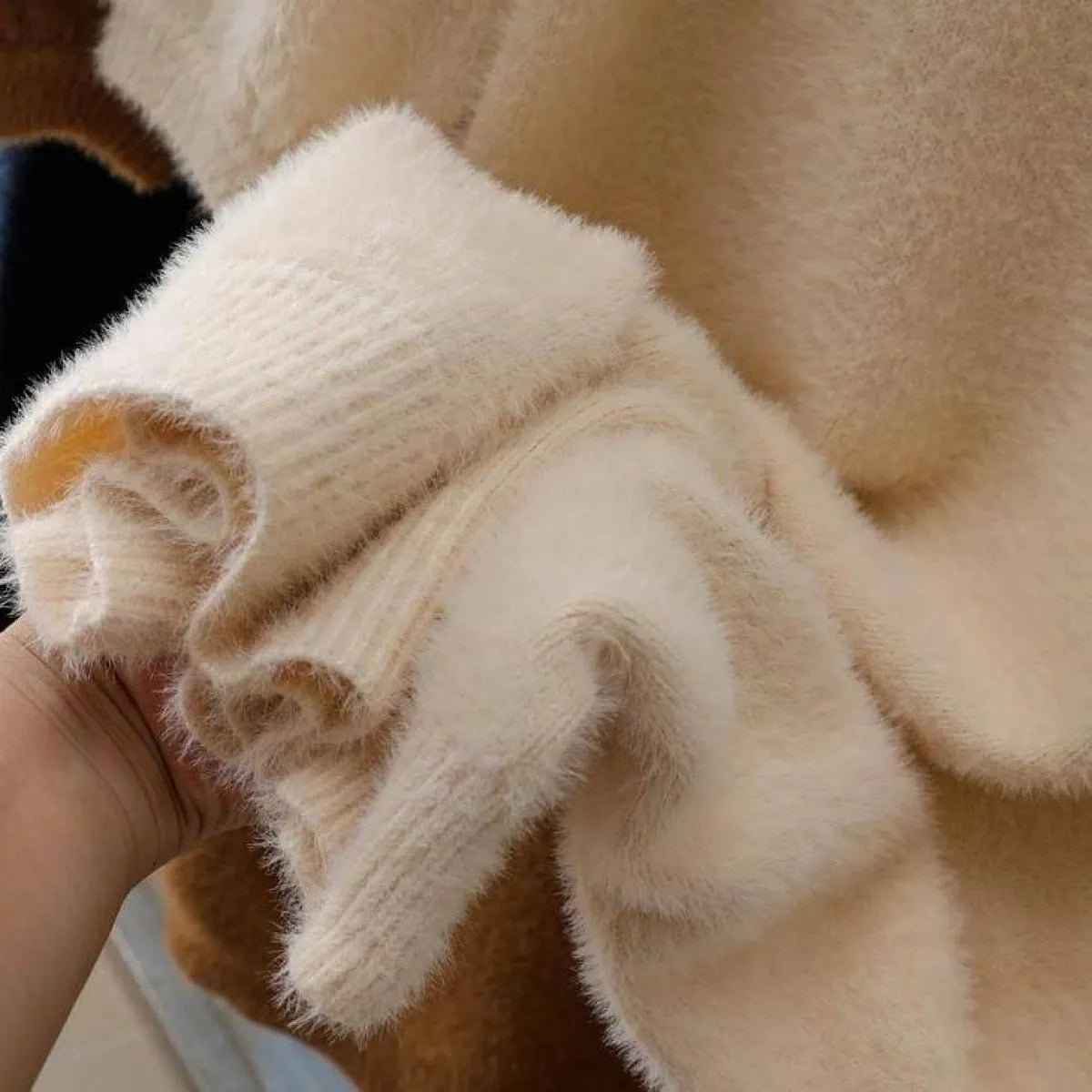 V-Neck Sweater Dress