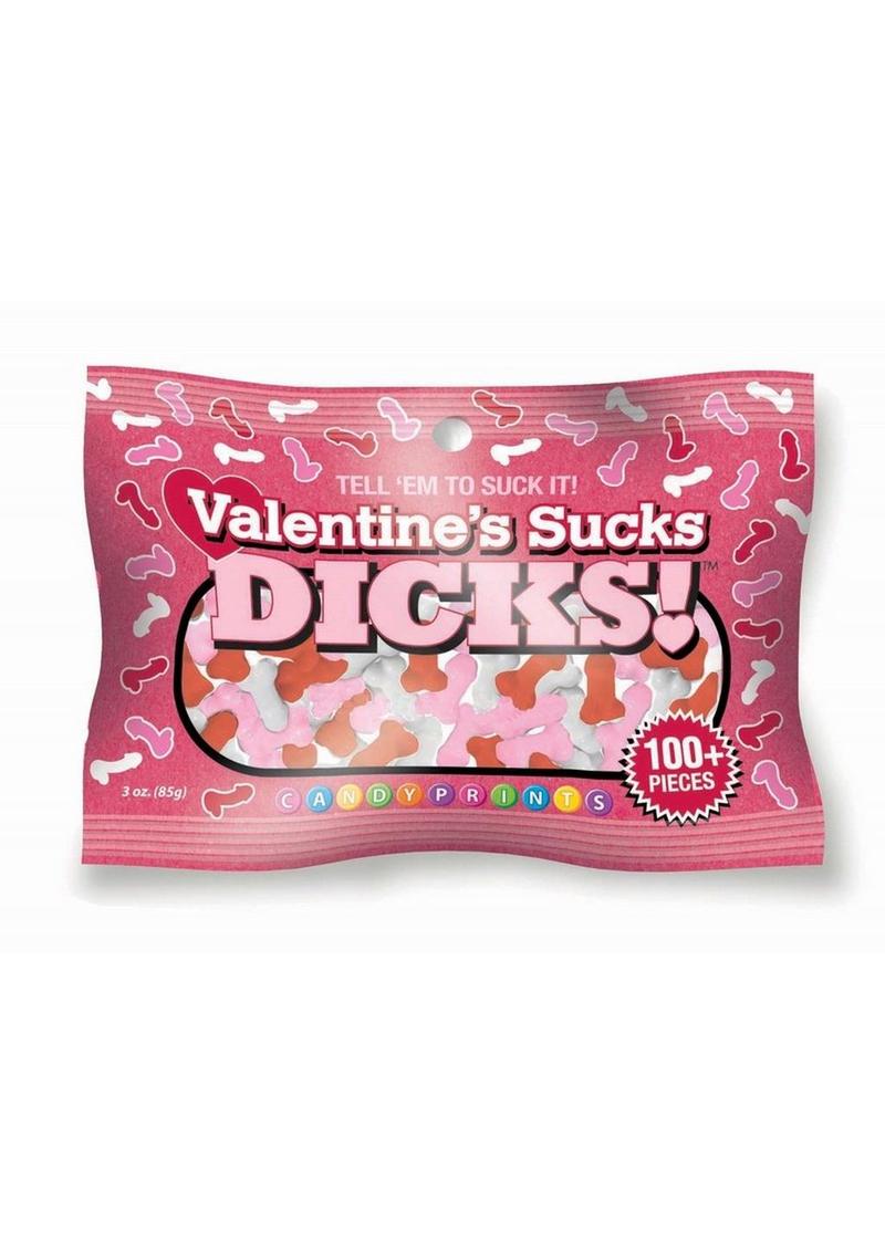 Valentines Sucks Dicks 3oz Bag Assorted Colors