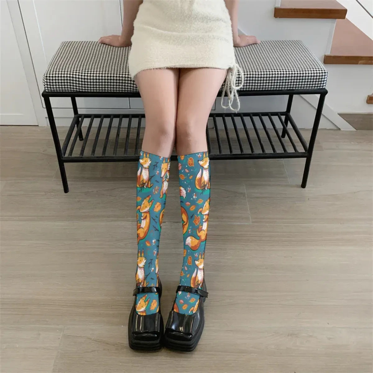 Velvet Long Socks for Women - Harajuku Summer Stockings