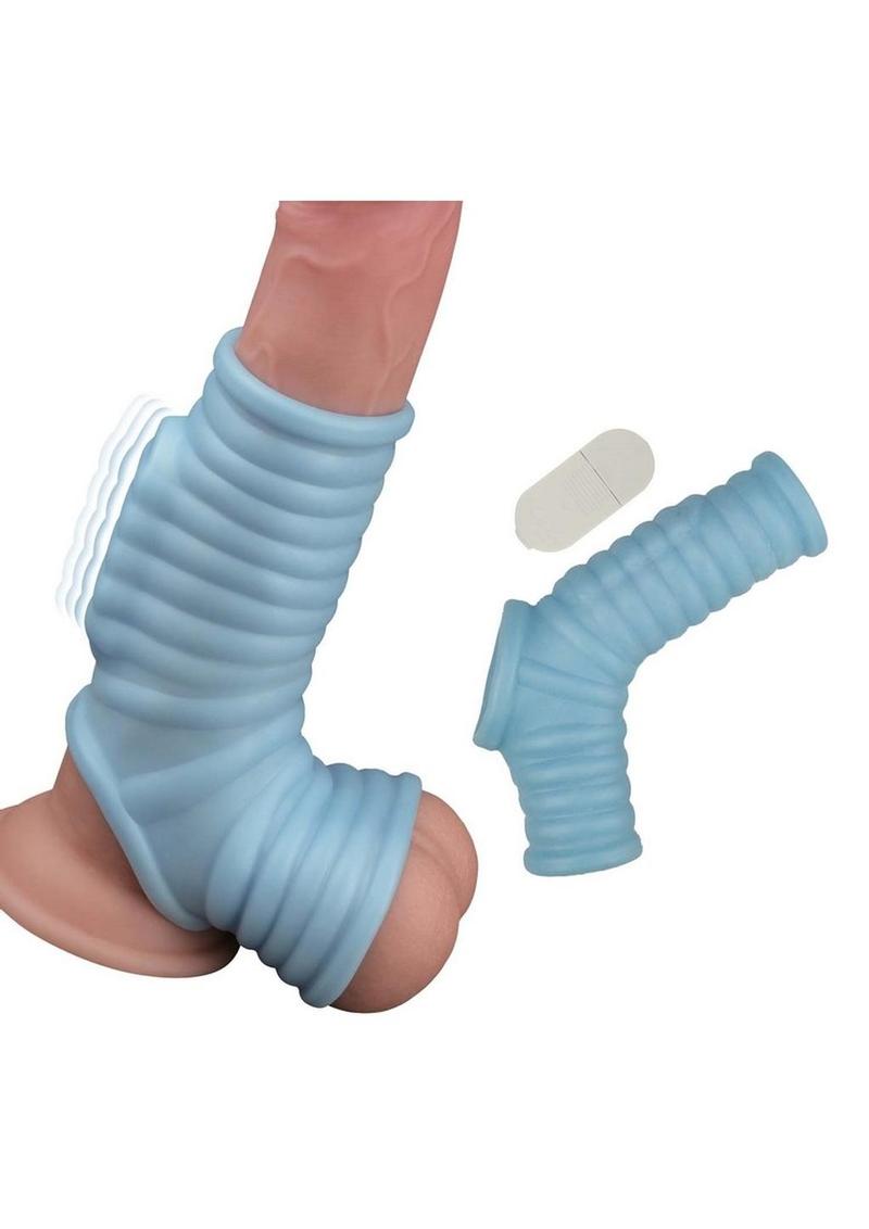 Vibrating Power Sleeve With Ribbed Penis Enhancerv