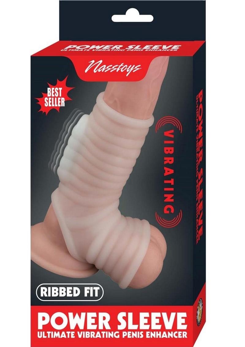 Vibrating Power Sleeve With Ribbed Penis Enhancerv