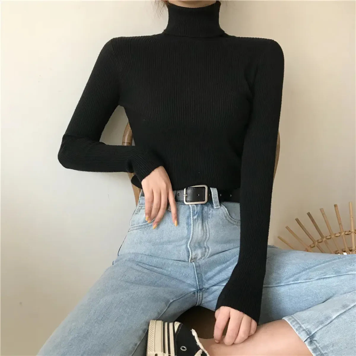 Vintage Harajuku Turtleneck Sweater