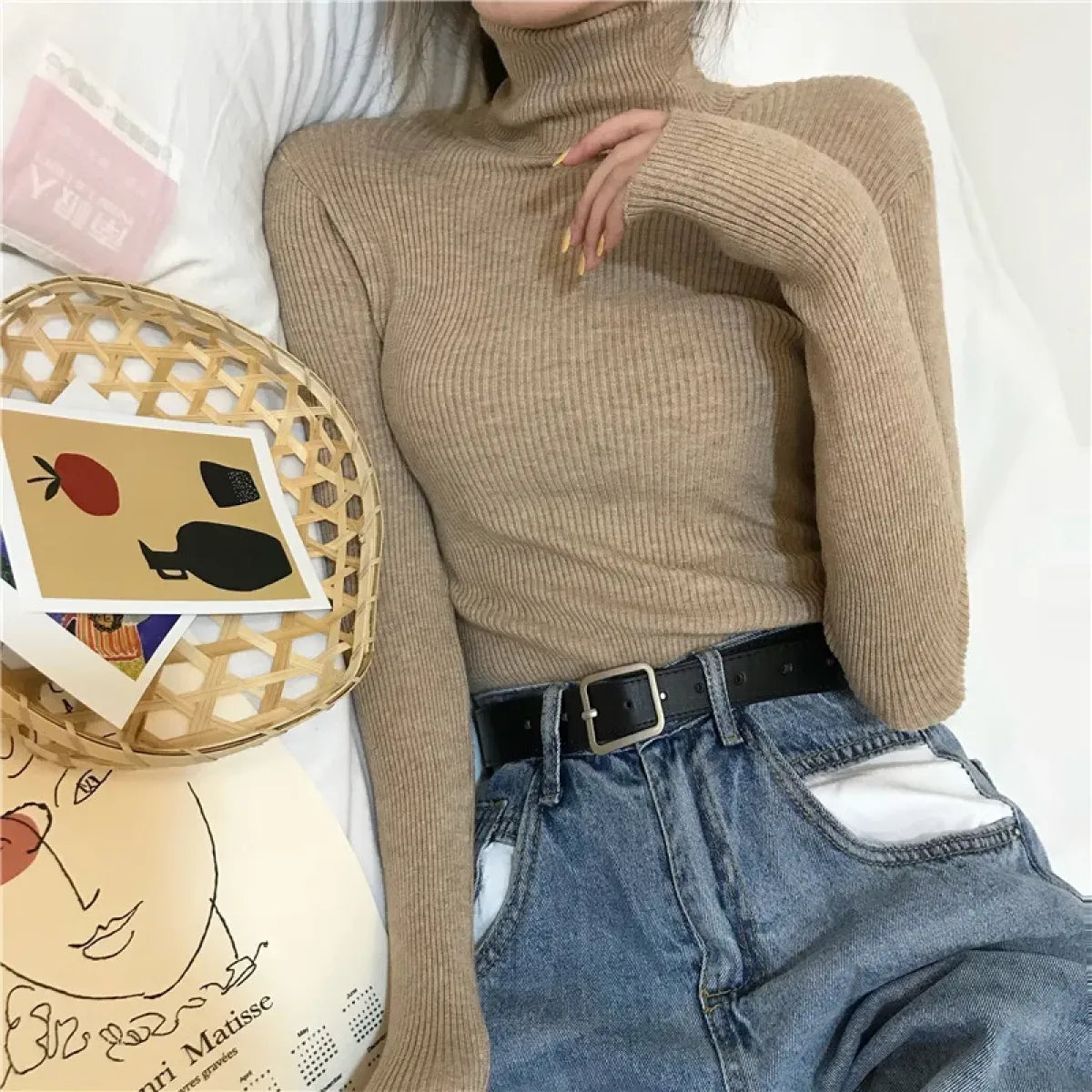 Vintage Harajuku Turtleneck Sweater