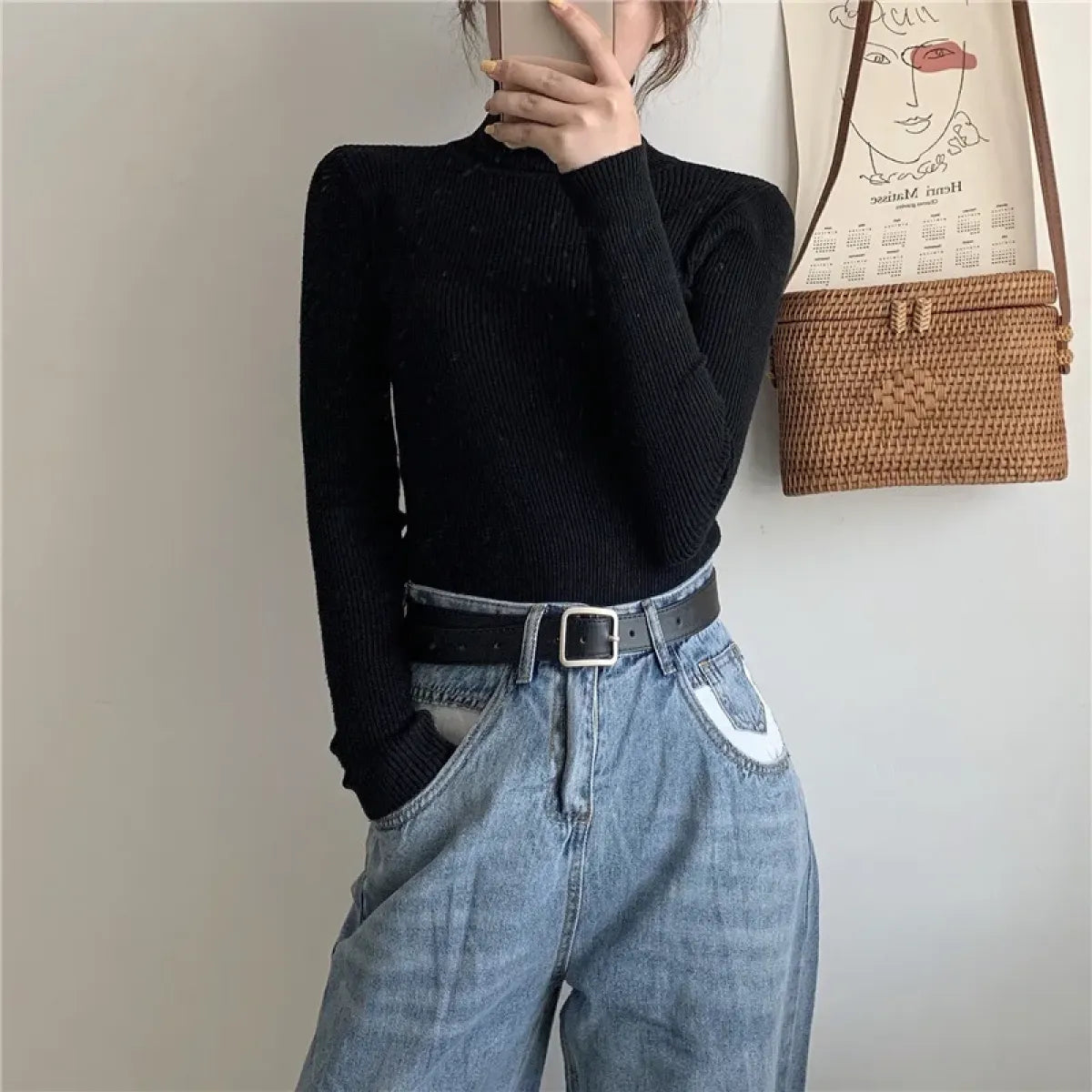 Vintage Harajuku Turtleneck Sweater
