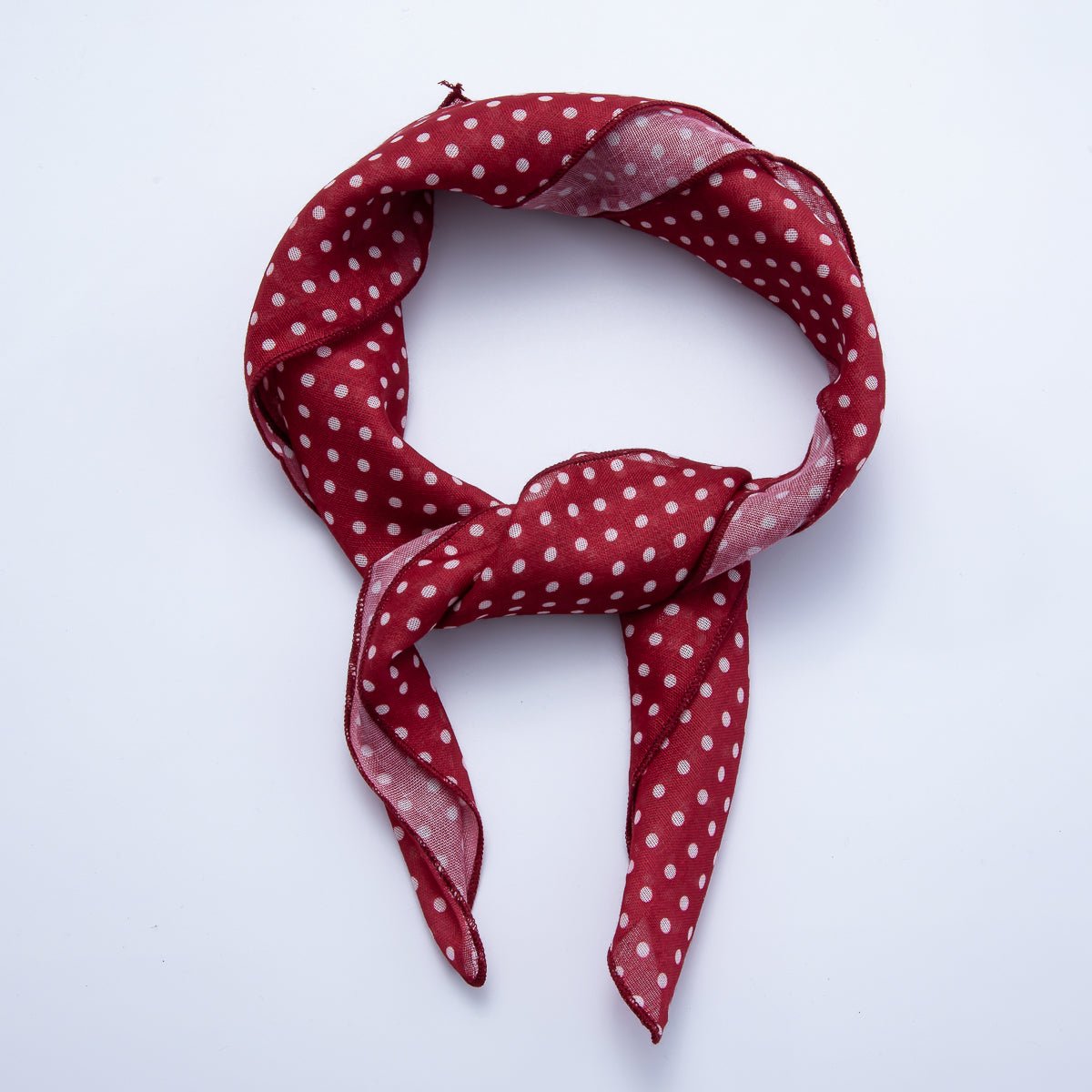 Vintage Square 56mm Soft Faux Silk Bandana Scarf Necklace | WA-1978