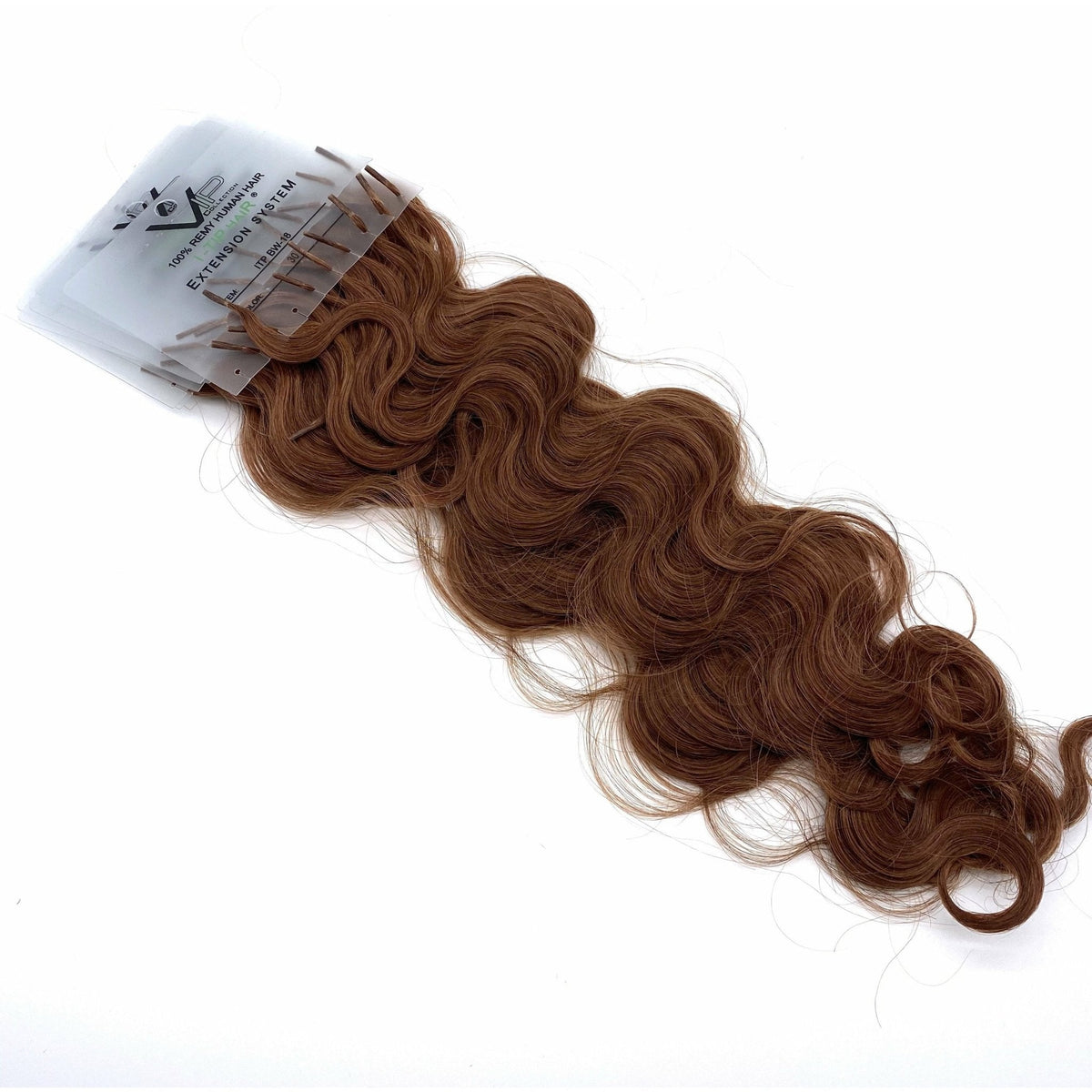 VIP I-Tip System – Keratin Human Hair Extensions, Wavy 18" (70g)