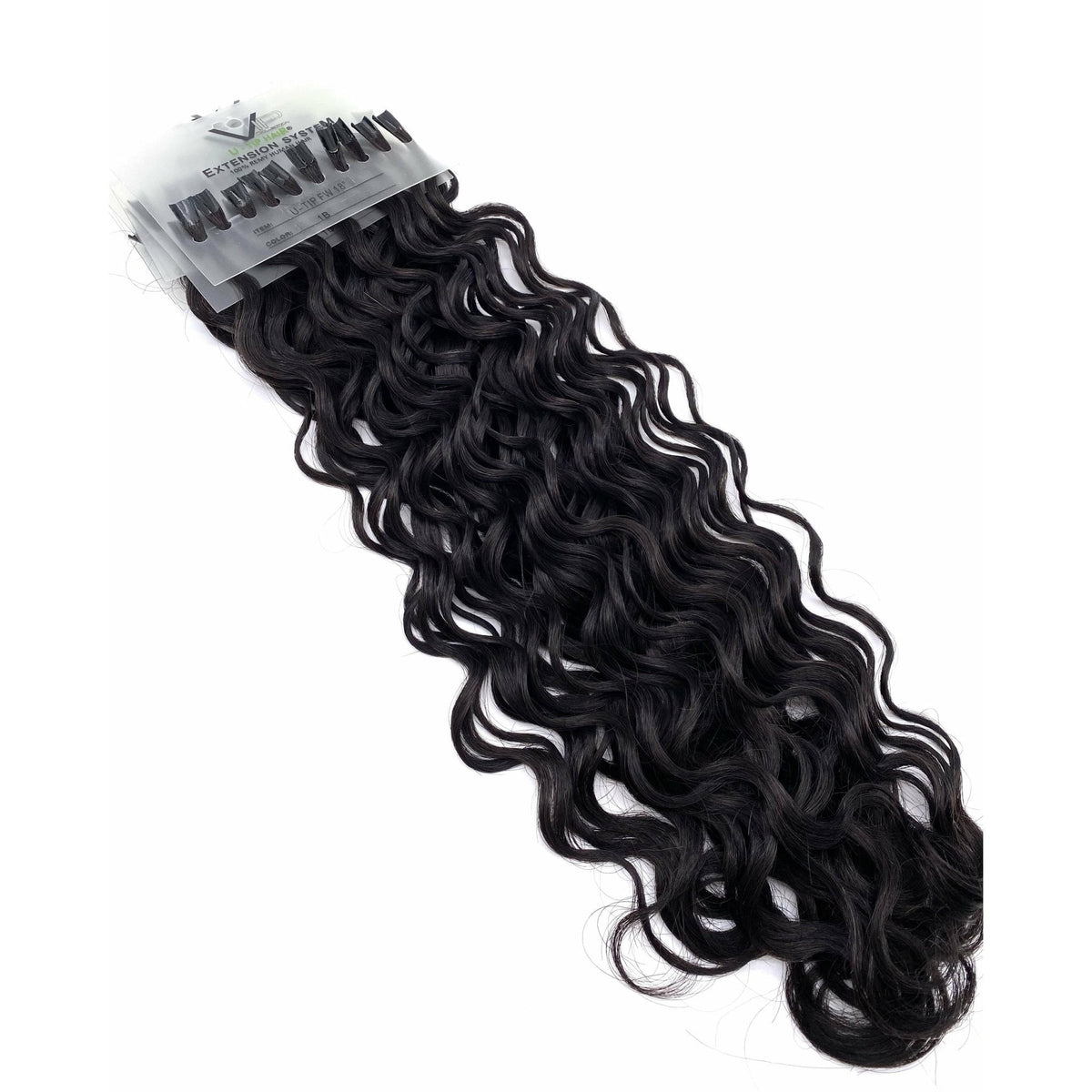 VIP U-Tip System – Keratin Human Hair Extensions, Curly 18"