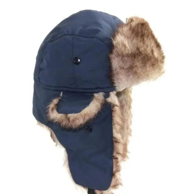 Warm Hat Ear Flaps Cool New Fashion Full Covered Soft And Comfortable Windproof Outdoor Caps For Men
