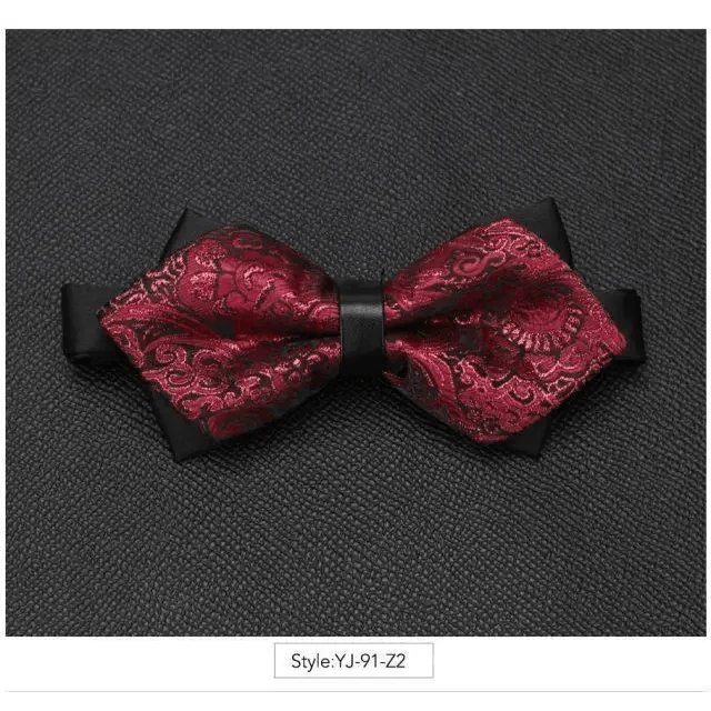 Wedding Men Butterfly Bowtie Formal Bow Ties Beautiful Printed Men Luxury Adjustable Business Bowties