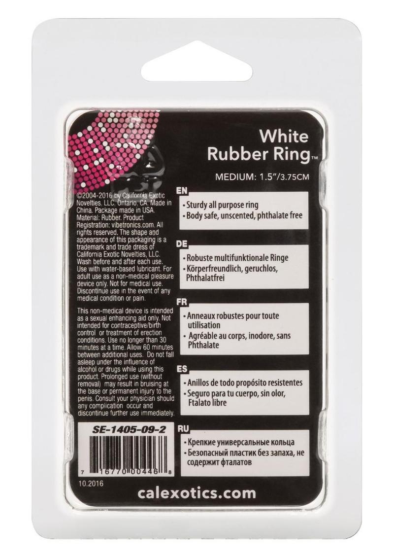 White Rubber Cock Ring Sturdy And Durable