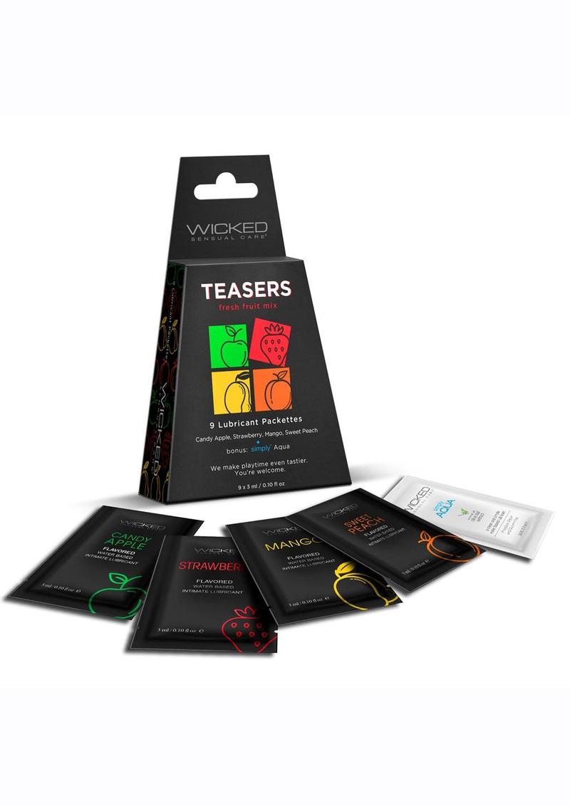 Wicked Teasers Fresh Fruit Water Based Lubricant Packets