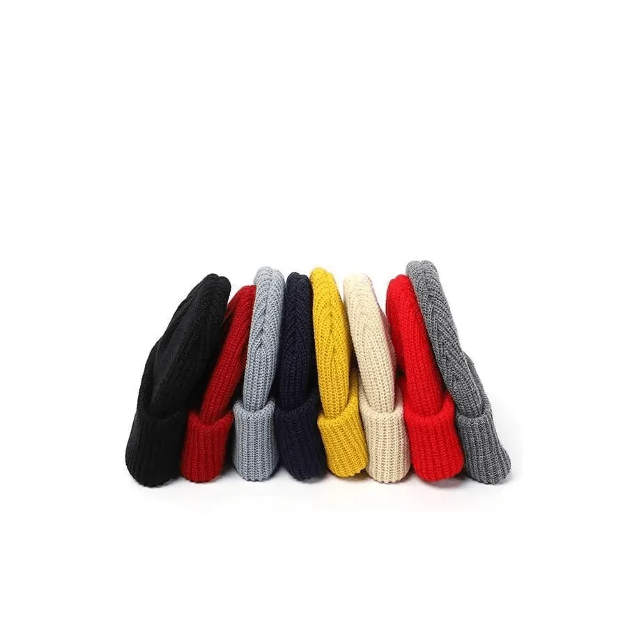 Winter Colorful Modern Cap Retro Wool Knit Lightweight Beanie Warm Comfortable Unisex Caps