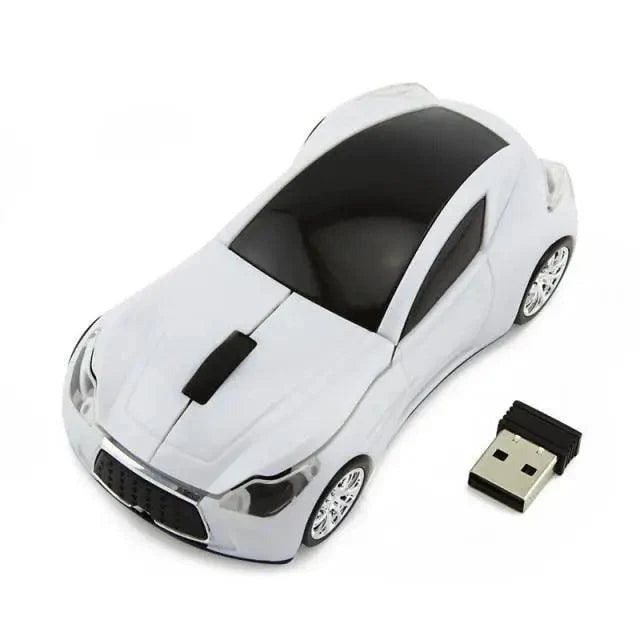 Wireless Black Sports Car USB Mouse Design Computer 1600 DPI Mouse Mini Ergonomic Gaming Mouse For Laptop And Computer 2.4Ghz