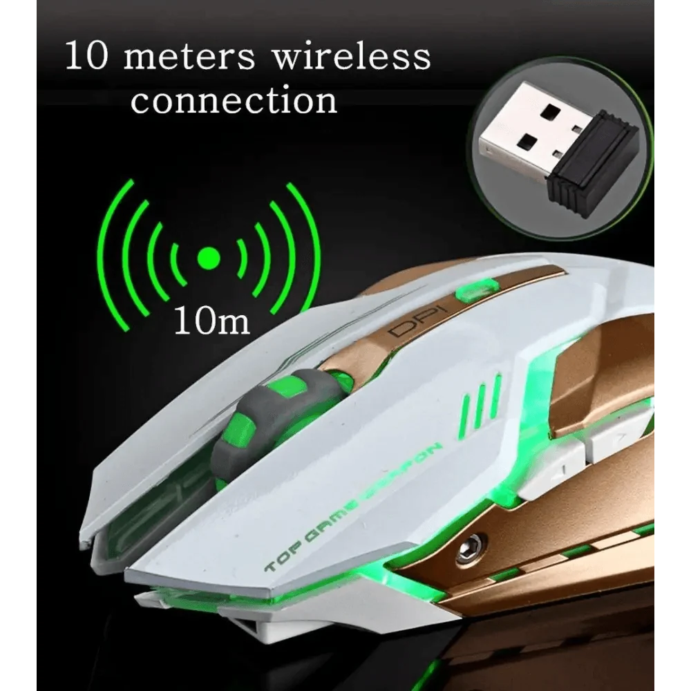 Wireless Gaming Mouse Backlight USB Optical Gamer Computer Mice Laptop Wireless DPI Mice