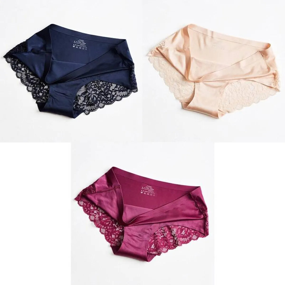 3 Seamless Panties With Lace