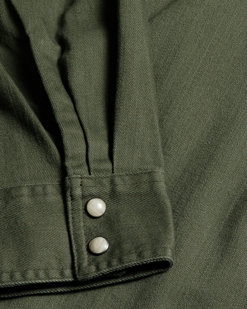 Earl Denim Shirt - Dusty Olive