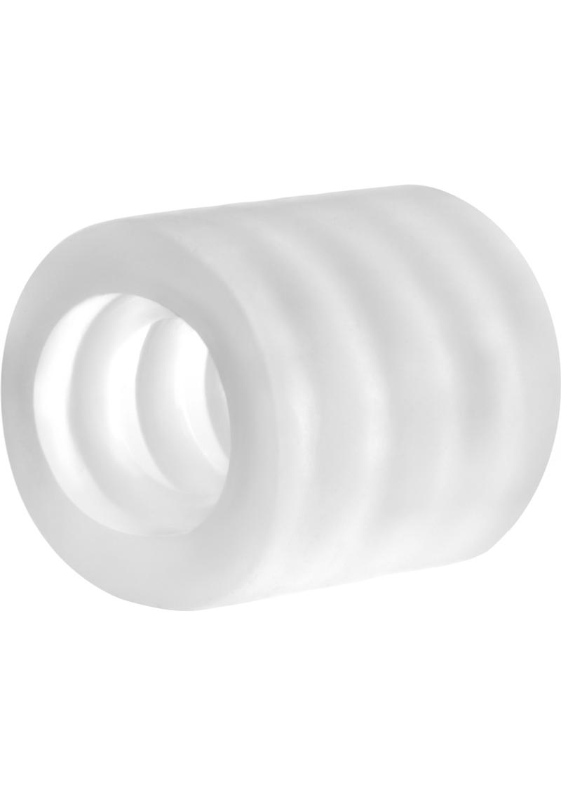 Downtown BJ Stroker Ribbed Head Enhancer Glows in the Dark