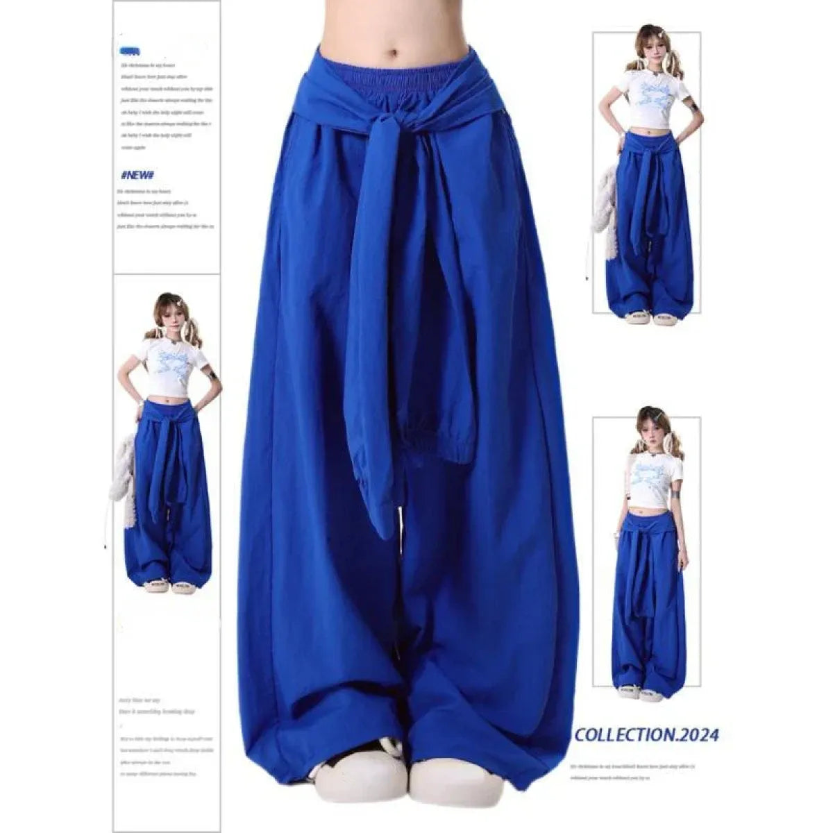 Baggy Wide Leg Pants – Y2K Harajuku Streetwear 90s Aesthetic