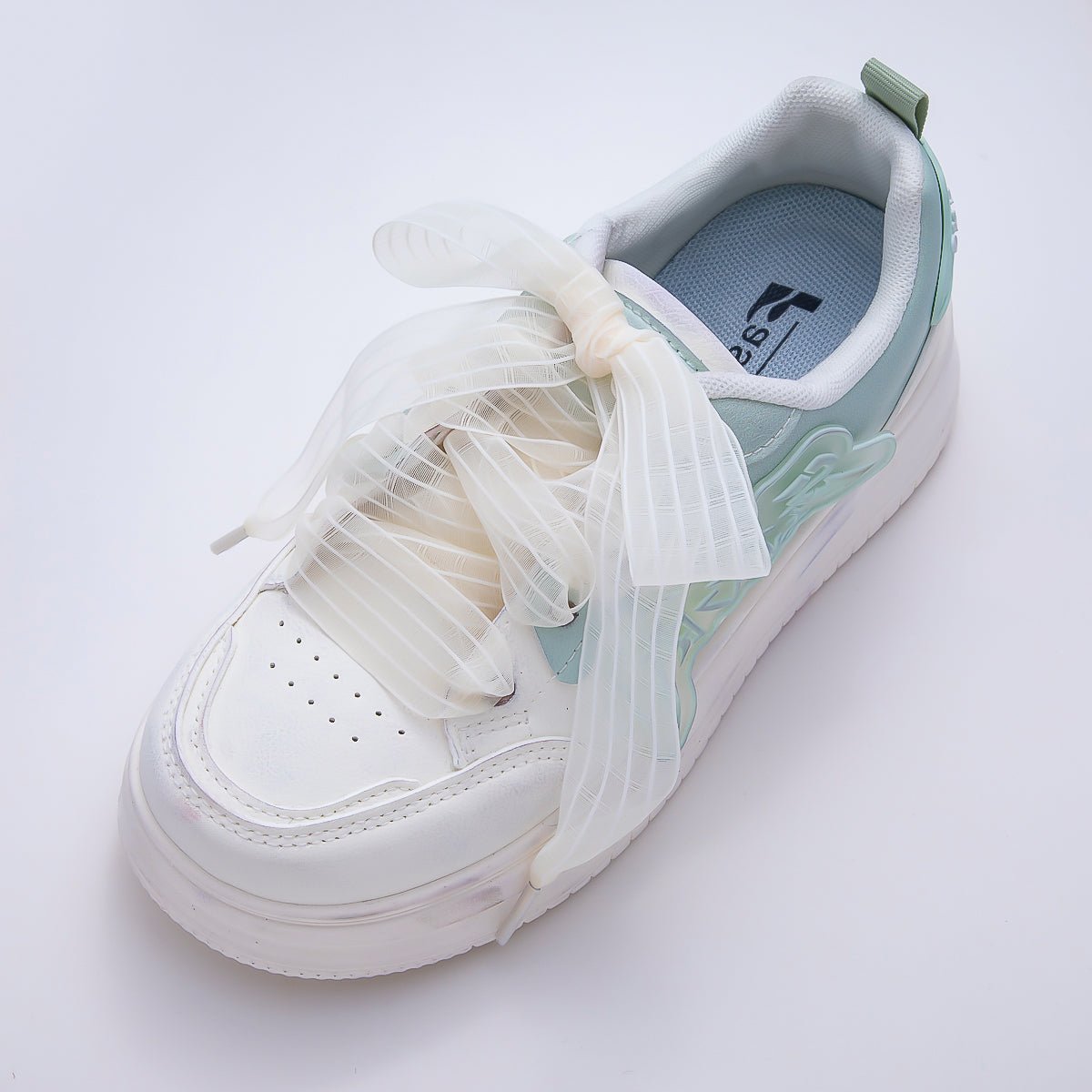 Yellow, Pink, Blue, Purple, Beige, Green Stripe Ribbon Shoelace Accessories | WB-00364 ~ WB-00369